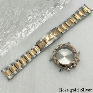 Boîtier de montre multifonction en acier inoxydable noir, or rose et argent, 39 mm, avec verre saphir, pièces en céramique, <span class=keywords><strong>cadran</strong></span> de 29,5 mm, mouvement VK63A - Product Image 6