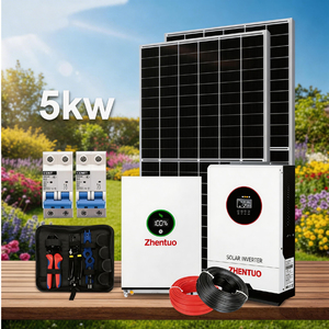 Système <span class=keywords><strong>solaire</strong></span> hors réseau complet de 10 kW avec contrôleur MPPT, batterie au lithium Lifepo4, onduleur à onde sinusoïdale pure pour usage domestique - Product Image 6