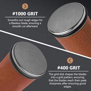 Kit d'affûtage manuel en bois de haute qualité pour couteaux, affûteur à rouleaux en acier et pierre, vente en gros - Product Image 2