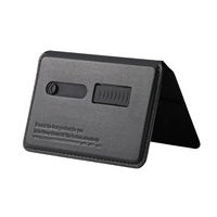 Nuevo Diseño, Correa de Muñeca Retráctil Oculta de Aluminio y Cuero Genuino, Bloqueo Magnético RFID, Tarjetero de Moda