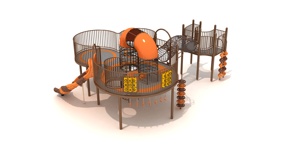 Ensemble de glissades d'escalade en plastique <span class=keywords><strong>pour</strong></span> aire de jeux extérieure multifonctionnelle personnalisée <span class=keywords><strong>pour</strong></span> enfants, construction de haute qualité, capacité de 8 enfants - Product Image 3