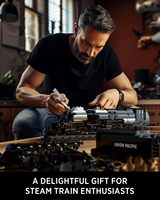 Nouveau modèle de locomotive à vapeur MOC 2026, échelle 1:12, kit de construction DIY, jouet de présentation, cadeau, ensemble de blocs de construction 1818, transport en plastique