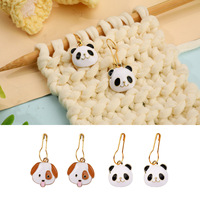 2 PCS Marqueurs de point à tricoter sur le thème des animaux avec boîte de rangement anti-poussière pour la couture et l'artisanat du crochet Accessoires Fournitures