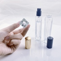 Voyage Portable10ml Vide Bouteille De Parfum 10ml carré Vaporisateur Bouteilles De Parfum avec Bouchon À Sertir