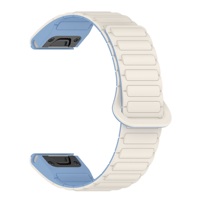 20mm 22mm 26mm Quick Fit Magnetic Quick Release Silicone Watch Band for Garmin Fenix 7 8 Pro Forerunner 970 Sports Wrist Strap