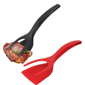 Genius <span class=keywords><strong>de</strong></span> <span class=keywords><strong>cuisine</strong></span> à double <span class=keywords><strong>action</strong></span>-Pince à aliments en nylon et silicone + Flipper à œufs/steak - Product Image 4