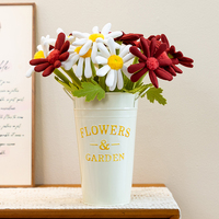 Vente en gros de fleurs artificielles en peluche DIY pour bouquets, roses et marguerites, avec tige réglable, pour arrangements de mariage, cadeaux et décoration, 40 cm