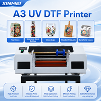 Mesin Printer Label Kristal UV XINMEI untuk Film AB, Stiker Transfer UV, Pencetakan Logo Kustom, Printer Stiker UV, Printer UV DTF