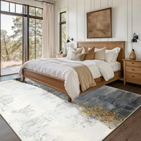 Tapis d'intérieur en fausse fourrure imprimé sur mesure, lavable en machine, avec support antidérapant en TPR, grand tapis pour salon et chambre, OEM ODM