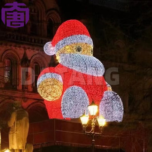 ไฟประดับรูปซานตาคลอส LED สำหรับตกแต่งคริสต์มาสกลางแจ้ง เหมาะสำหรับสวนสาธารณะ งานเทศกาล และภูมิทัศน์ - Product Image 2