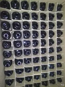 15ml Glass Bottle Wholesale 5ml 10ml 15ml 20ml 30ml 50ml 60ml 100ml Black Essential Oil Empty Black Glass Bottle With Rose Gold Dropper Cap VB-17S