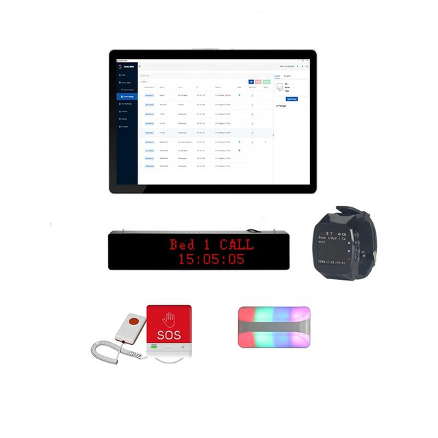 LoRa Long Range Medical Nurse Call System Wireless Pager Receiver Hospital Nursing Home Call Button Alert