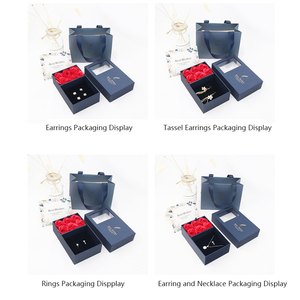 Wholesale Custom Logo Jewelry Box Packaging Flower and Soap Inside Hat Cardboard Box <b>case</b> for <b>Earring</b> Bracelet Ring - Product Image 5