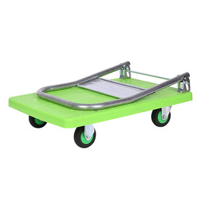 Chariot à plate-forme en plastique, chariot à main robuste, chariot de poussée, chariot à plate-forme mobile, camion à main - Product Image 3