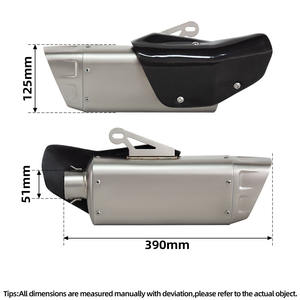 Escape Universal para Motocicleta de 51 mm, Tubo de Escape Modificado para Motocicleta K12, Silenciador para Z900 R3 R6 <span class=keywords><strong>MT15</strong></span> R15 - Product Image 3