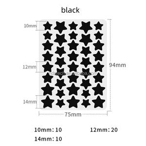 स्टार हाइड्रोकोलाइड मुँहासे पैच 9 रंग और 3 आकार (10/12/14 मिमी) सूट विभिन्न ब्लीश, प्यारे स्पॉट स्टिकर अदृश्य ज़ोट अवशोषित करने के लिए - Product Image 5