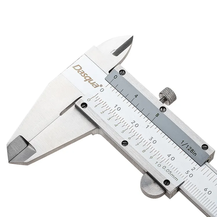 DASQUA 6 pollici/150mm misure di precisione di lavoro stabile in acciaio inox calibro a corsoio durevole strumento di misura calibro