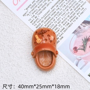 Accessoires en résine, colle crème, DIY, ornements faits main pour pinces à <span class=keywords><strong>cheveux</strong></span>, décorations florales pour chaussures, pantoufles en forme de pain simulé - Product Image 6