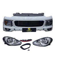 Parachoques delantero completo para Porsche Cayenne 4.0 2024 con faros delanteros Gershon y radiador.