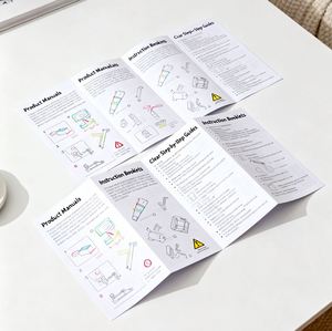 Manuales de Usuario Plegables Personalizados de PVC de Alta Calidad (Hoja de Instrucciones), Folletos con Diseño y Marca Personalizables - Product Image 5