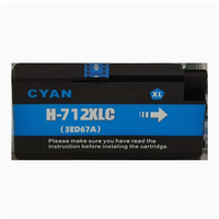 BOMA.LTD Vente en gros d'usine – Cartouche d'encre complète compatible HP712 712 712XL pour traceurs HP Designjet T650 T210 T230 T250 T630