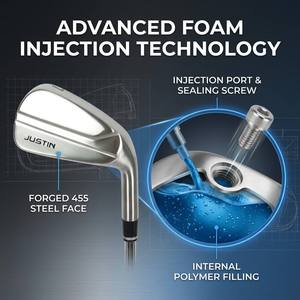 Hierro de <span class=keywords><strong>Golf</strong></span> de Alto Rendimiento con Espuma Inyectada de Fábrica OEM, Hierro Largo Forjado de 18, 21 y 24 <span class=keywords><strong>Grados</strong></span> para Hombre - Product Image 3