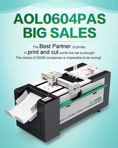AOL Cnc pisau berosilasi, mesin pemotong pisau plastik kardus bentuk v, karton Slotting, kertas pemotong vinil - Product Image 4
