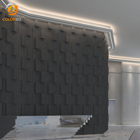 Nouveaux designs de décoration murale 3D pour cinéma