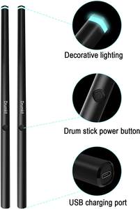 Bộ Trống Thực Hành Dùi Trống Điện Khí Có Cảm Biến Chân Gậy Trống Không Khí Virtua Cầm Tay Cho Người Mới Bắt Đầu - Product Image 5