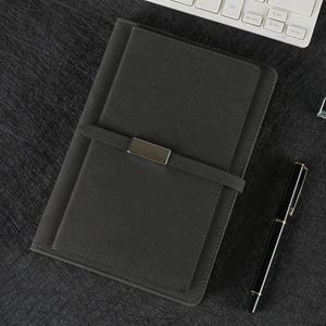 Smart Manufacturer Wholesale A5 PU Leather Business Multi-function Notebook with Locker Pen Office Gift Set Customized Notebook - Product Image 4