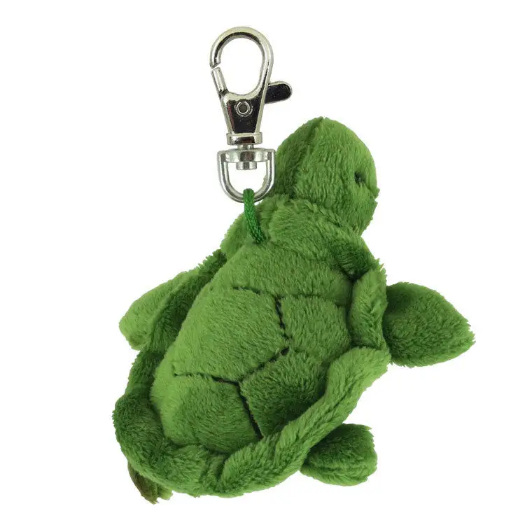 Plush Sea Life Clip-On Turtle Stuffed Animal Keychain Toy