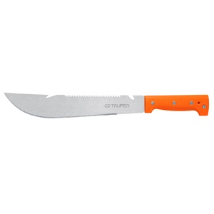 Truper T-460-12 Rambo Machete 12' Arancione con Manico Rivettato, Utensile per Taglio e Modellatura - Product Image 1