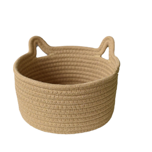 Round Cotton <b>Rope</b> <b>Basket</b> Sundries Storage Organizer - Product Image 2