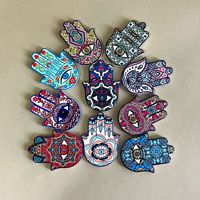 Aimants de réfrigérateur à main Hamsa Evil Eye Protection Home Decor Aimants de réfrigérateur Boho pour décor de réfrigérateur spirituel à énergie positive
