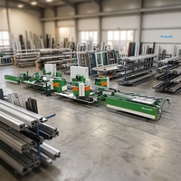 Línea de Producción de Engarzado de Esquinas de 4 Cabezas Tianchen CNC para Ventanas de Aluminio, Servicio OEM