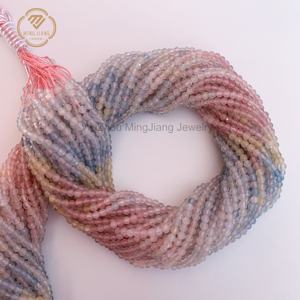 2 mm Fein Geschnittene Facettierte Echte Natürliche Edelsteinperlen für Schmuckherstellung DIY Designer-Perlen Facettierter Stein - Product Image 4