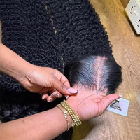 Perruque en cheveux naturels vietnamiens longs bruts, ondulés profonds, bouclés birmans, avec dentelle frontale HD, cheveux indiens vierges, lisses crépus