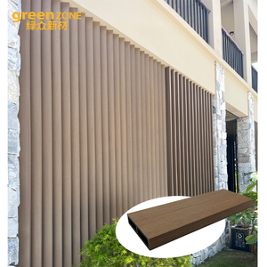 Resort extérieur étanche Surface décoration carré bois Tube confidentialité cloison lattes WPC persienne conseil - Product Image 2
