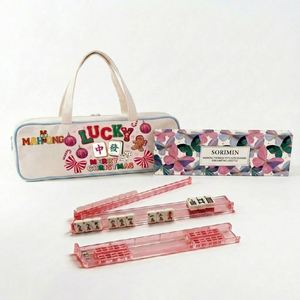 Juego de Empujadores de Mahjong Americanos Personalizados con Impresión, Caja de Regalo de Acrílico, Bolsa de Almacenamiento para Herramientas de Mahjong - Product Image 1