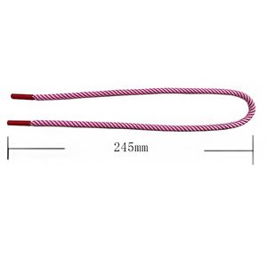Roseo White Polyester Cord Round Draw Cords for Hoodies Pants Plastic Tips Agelt Coated Drawstring for Home Textile Shoe Use - Product Image 2