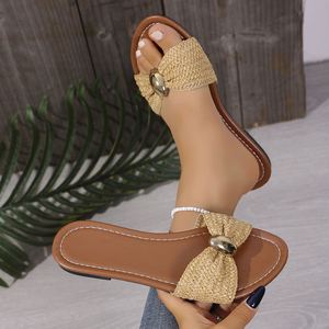 Sandalias Planas Estilo Romano Retro Verano 2026 para Mujer, con una Sola Tira, Punta Cuadrada, Diseño Minimalista con Decoración de Pedrería, para Uso en Exteriores - Product Image 6