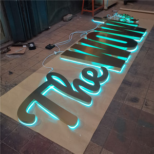 Letras de canal retroiluminadas, señales electrónicas frontales led personalizadas para tienda - Product Image 1