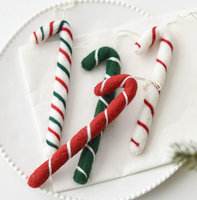Décorations de Noël en feutre en forme de mini-bâtonnet, pendentifs mignons pour sapin de Noël, décorations de Noël pour la maison et les fêtes