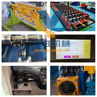 Machine de formage de tôles métalliques pour toitures en forme trapézoïdale à simple couche, sur mesure YS