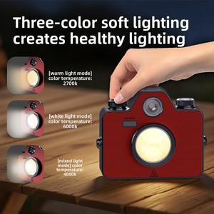 Lámpara de Campamento para Ansiedad, Luz de Emergencia Recargable, Portátil, COB, Luz de Trabajo para el Hogar y Taller, Alto CRI 95 - Product Image 2