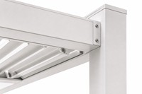 Pergola en aluminium à lames orientables, imperméable et motorisée, pour patio, restaurant, café, extérieur