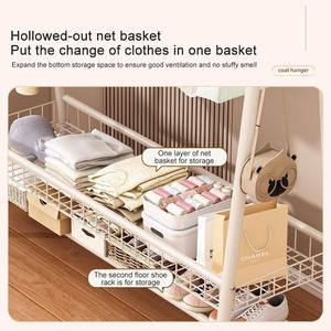 ब्यूटी सैलून विशेष ट्रॉली हेयरड्रेसिंग नाखून उपकरण वाणिज्यिक सैलून फर्नीचर धातु बहुक्रियाशील मोबाइल रैक लिविंग रूम - Product Image 6