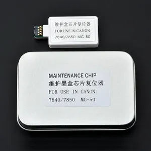 1 pièce Puce de réinitialisation pour réservoir de maintenance d'encre usagée MC-50 pour imprimantes <span class=keywords><strong>Canon</strong></span> 7840 7850 7740 7750, compatible avec la puce du réservoir de récupération MC50 - Product Image 4