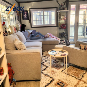 Casa Contenedor Expandible ZYBOX de 20 pies/40 pies, Cabaña de Playa, Casa de Lago, Terraza Frontal al Agua, Puerta Plegable de Vidrio, Casa Prefabricada para Vacaciones - Product Image 3