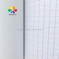 Agenda — livre d'exercice en polypropylène, 96 Pages, 17x22 cm, grands carrés, couverture en plastique, couleurs assorties